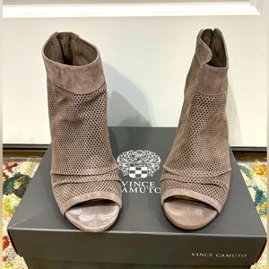 Vince Camuto Peep Toe Ankle Booties